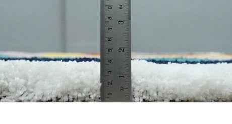 Plush Rainbow Kids, Nursery and Playroom Rug, 3x5, 4x6 and 5x7 Hand Woven Shag-Parc Decor