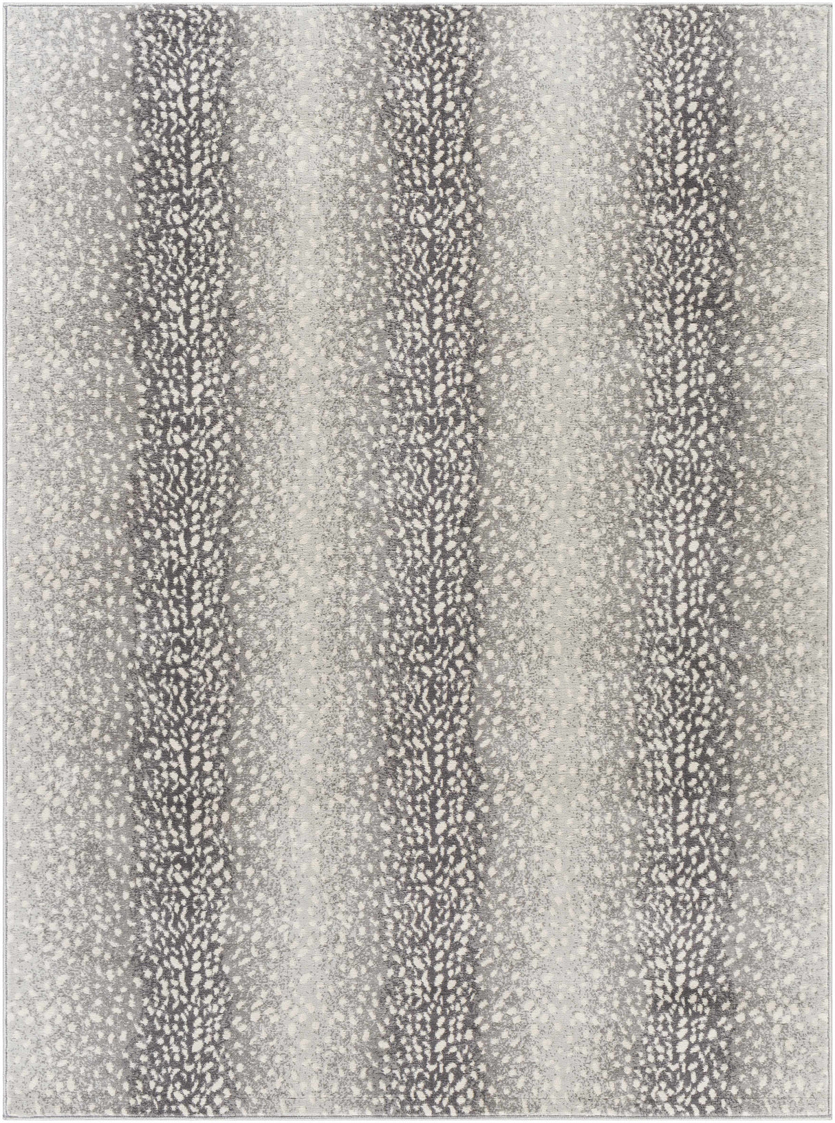 Pointblank Black&Gray Antelope Print Rug-Rugs-Parc Decor