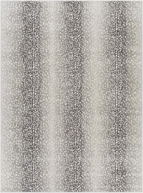 Pointblank Black&Gray Antelope Print Rug-Rugs-Parc Decor