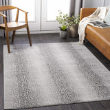 Pointblank Black&Gray Antelope Print Rug-Rugs-Parc Decor