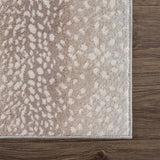 Pointblank Tan Leopard Print Rug-Rugs-Parc Decor