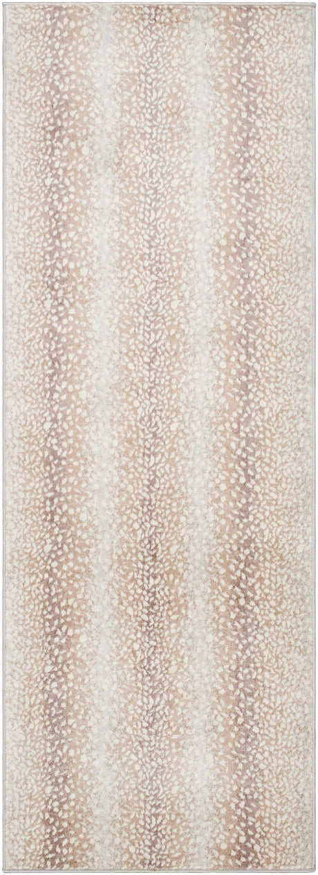 Pointblank Tan Leopard Print Rug-Rugs-Parc Decor