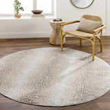 Pointblank Tan Leopard Print Rug-Rugs-Parc Decor
