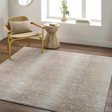 Pointblank Tan Leopard Print Rug-Rugs-Parc Decor