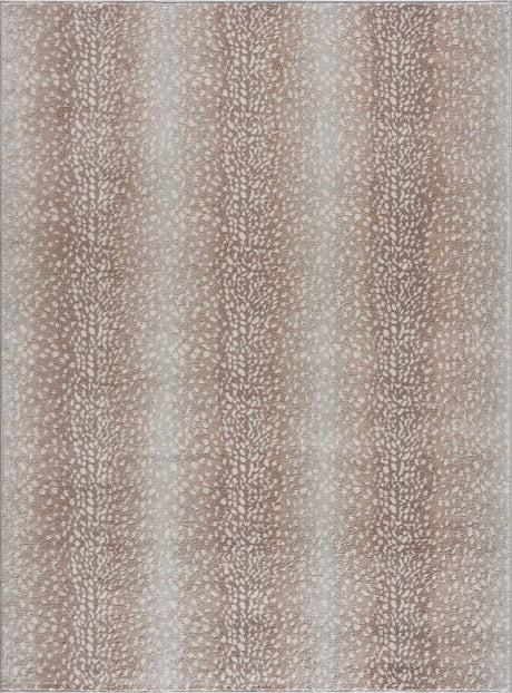 Pointblank Tan Leopard Print Rug-Rugs-Parc Decor