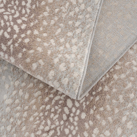 Pointblank Tan Leopard Print Rug-Rugs-Parc Decor