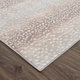 Pointblank Tan Leopard Print Rug-Rugs-Parc Decor
