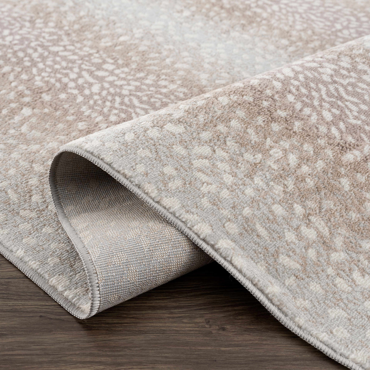 Pointblank Tan Leopard Print Rug-Rugs-Parc Decor