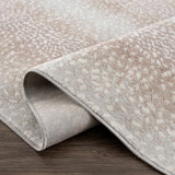 Pointblank Tan Leopard Print Rug-Rugs-Parc Decor