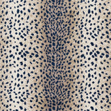 Pointblank Tan & Navy Leopard Print Area Rug-Rugs-Parc Decor