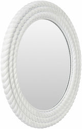 Polverigi Round White Mirror-Mirrors-Parc Decor