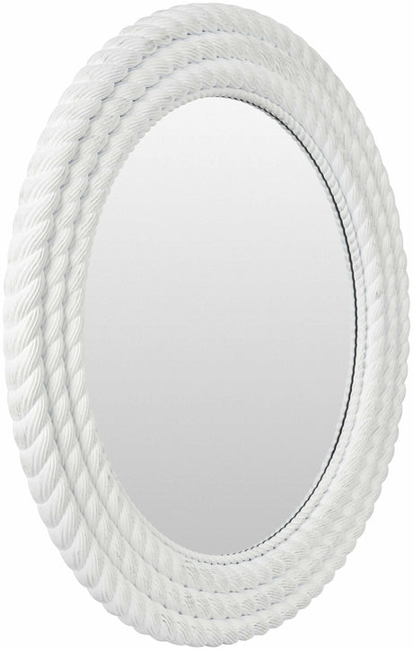 Polverigi Round White Mirror-Mirrors-Parc Decor
