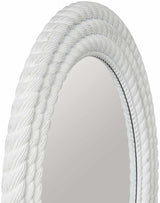 Polverigi Round White Mirror-Mirrors-Parc Decor