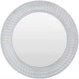 Polverigi Round White Mirror-Mirrors-Parc Decor