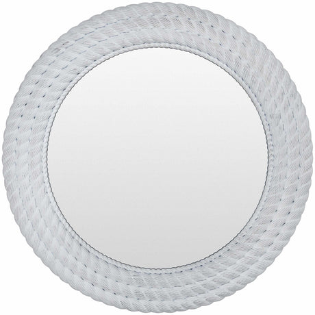 Polverigi Round White Mirror-Mirrors-Parc Decor