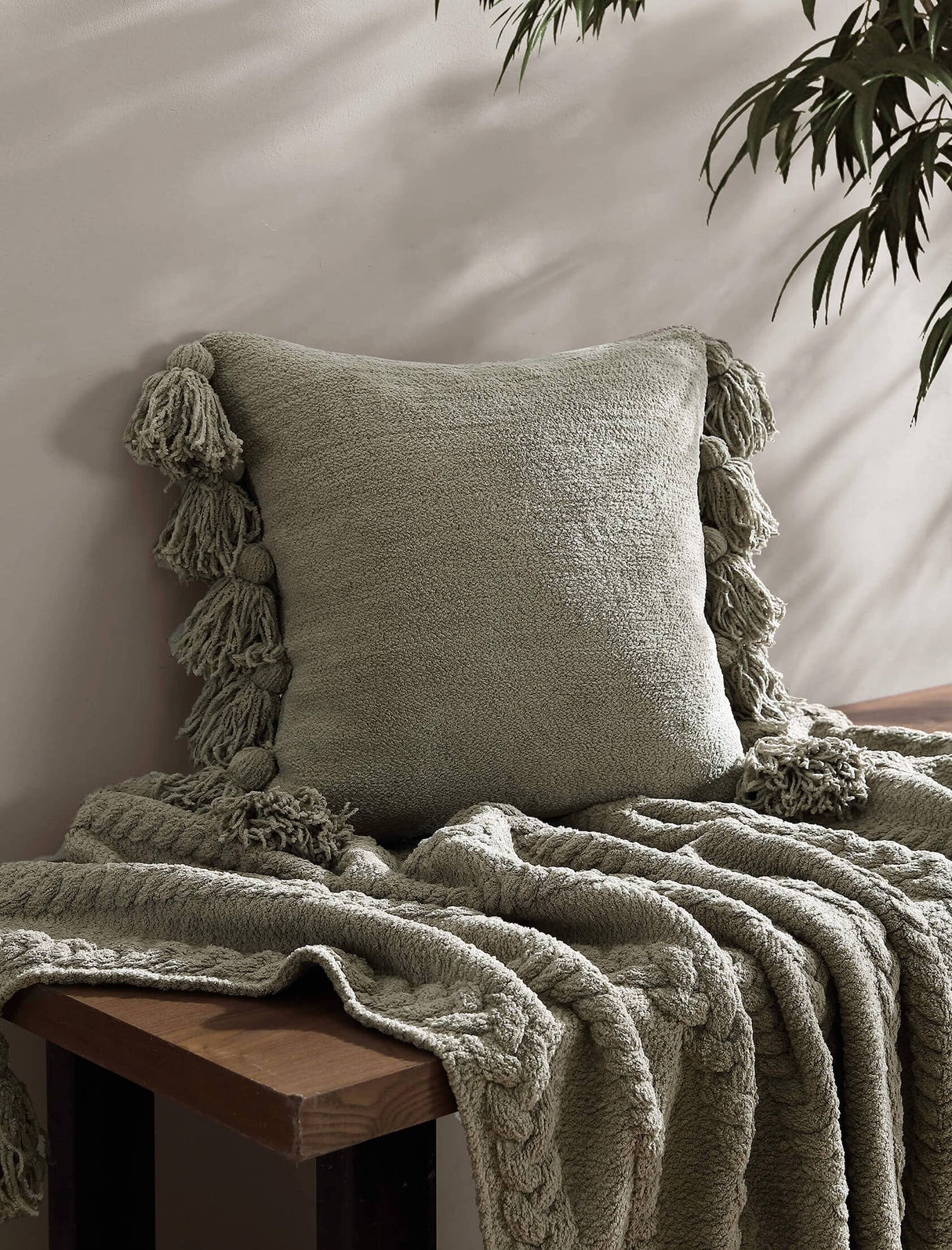 Pom Pom Throw Pillow-Pillows-Parc Decor