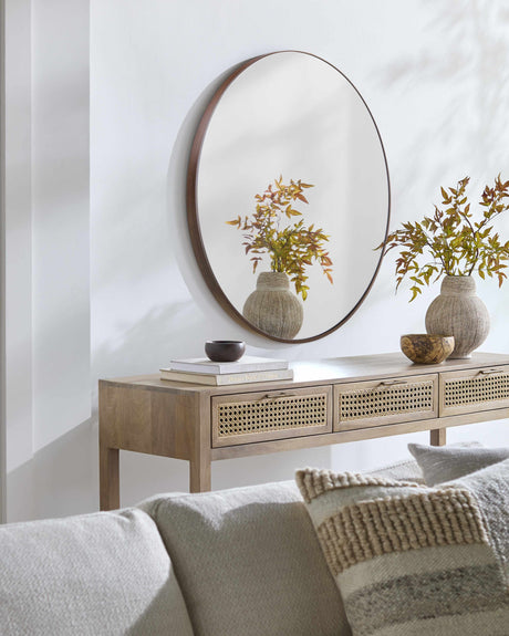 Pontalina Dark Brown Mirror-Mirrors-Parc Decor