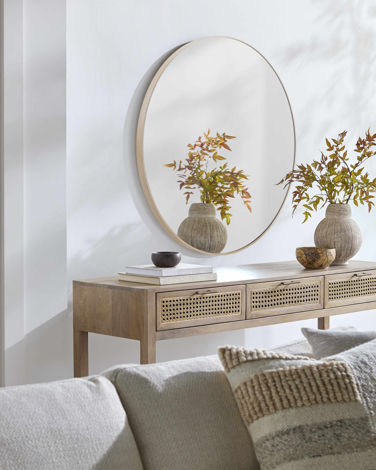 Pontalina Dark Red Mirror-Mirrors-Parc Decor