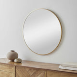 Pontalina Round Gold Mirror-Mirrors-Parc Decor