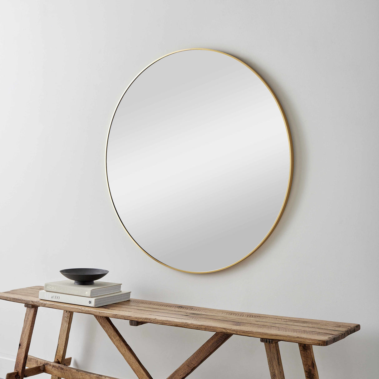 Pontalina Round Gold Mirror-Mirrors-Parc Decor