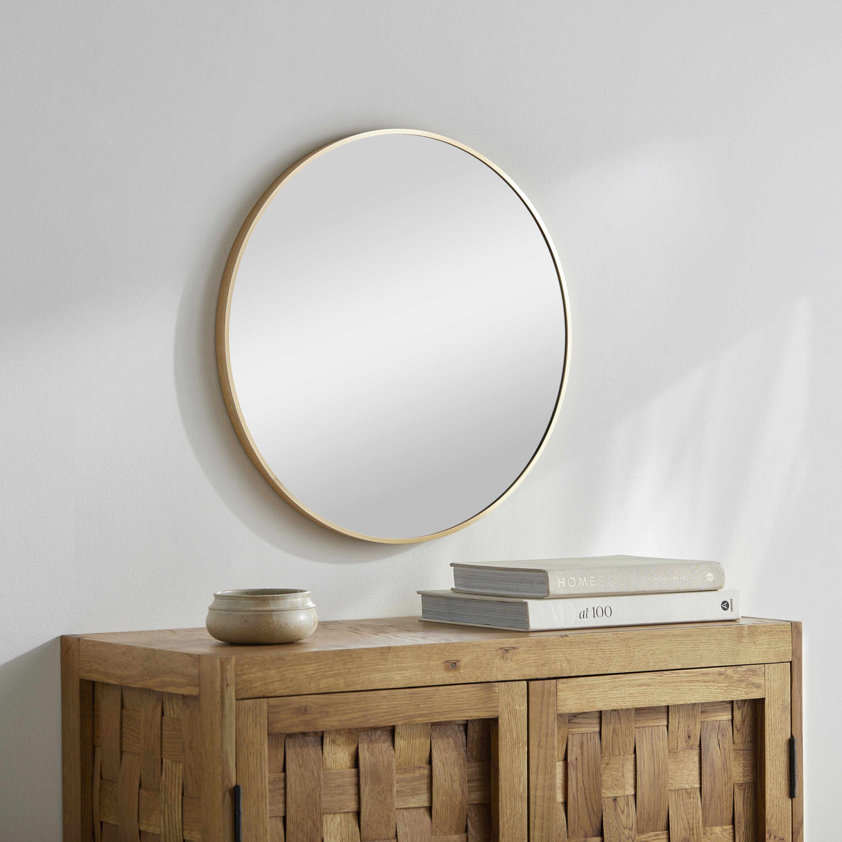 Pontalina Round Gold Mirror-Mirrors-Parc Decor