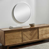 Pontalina Round Silver Gray Mirror-Mirrors-Parc Decor
