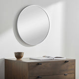 Pontalina Round Silver Gray Mirror-Mirrors-Parc Decor