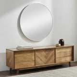 Pontalina Round White Mirror-Mirrors-Parc Decor