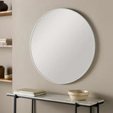 Pontalina Round White Mirror-Mirrors-Parc Decor