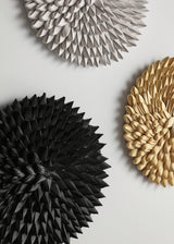 Porcupine African Textured Woven Wall Art in Black, White or Natural-Wall Décor-Parc Decor