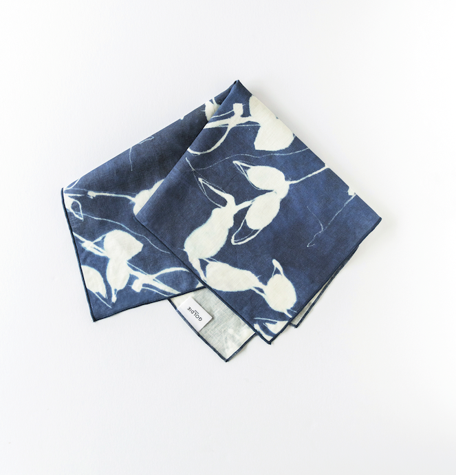 Porto Print in Indigo Napkin-Napkins-Parc Decor
