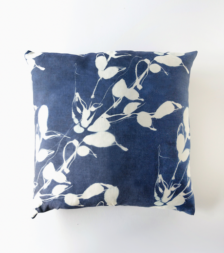 Porto Print in Indigo Pillow-Pillows-Parc Decor