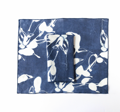 Porto Print in Indigo Placemat-Placemats-Parc Decor