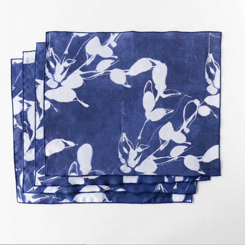 Porto Print in Indigo Placemat-Placemats-Parc Decor