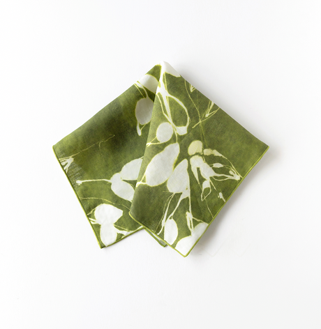 Porto Print in Olive Napkin-Napkins-Parc Decor