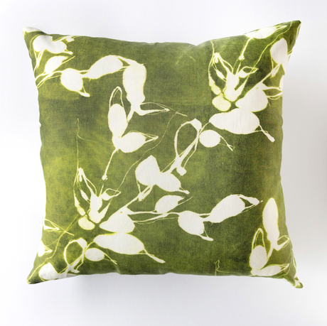 Porto Print in Olive Pillow-Pillows-Parc Decor