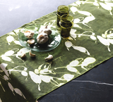 Porto Print in Olive Runner-Runners-Parc Decor
