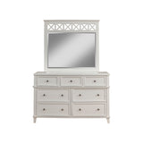 Potter Mirror, White-Dresser Mirror-Parc Decor