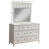 Potter Mirror, White-Dresser Mirror-Parc Decor