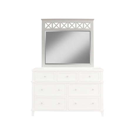 Potter Mirror, White-Dresser Mirror-Parc Decor