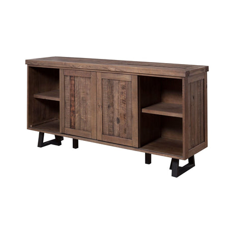 Prairie Sideboard, Natural/Black-Servers & Sideboards-Parc Decor