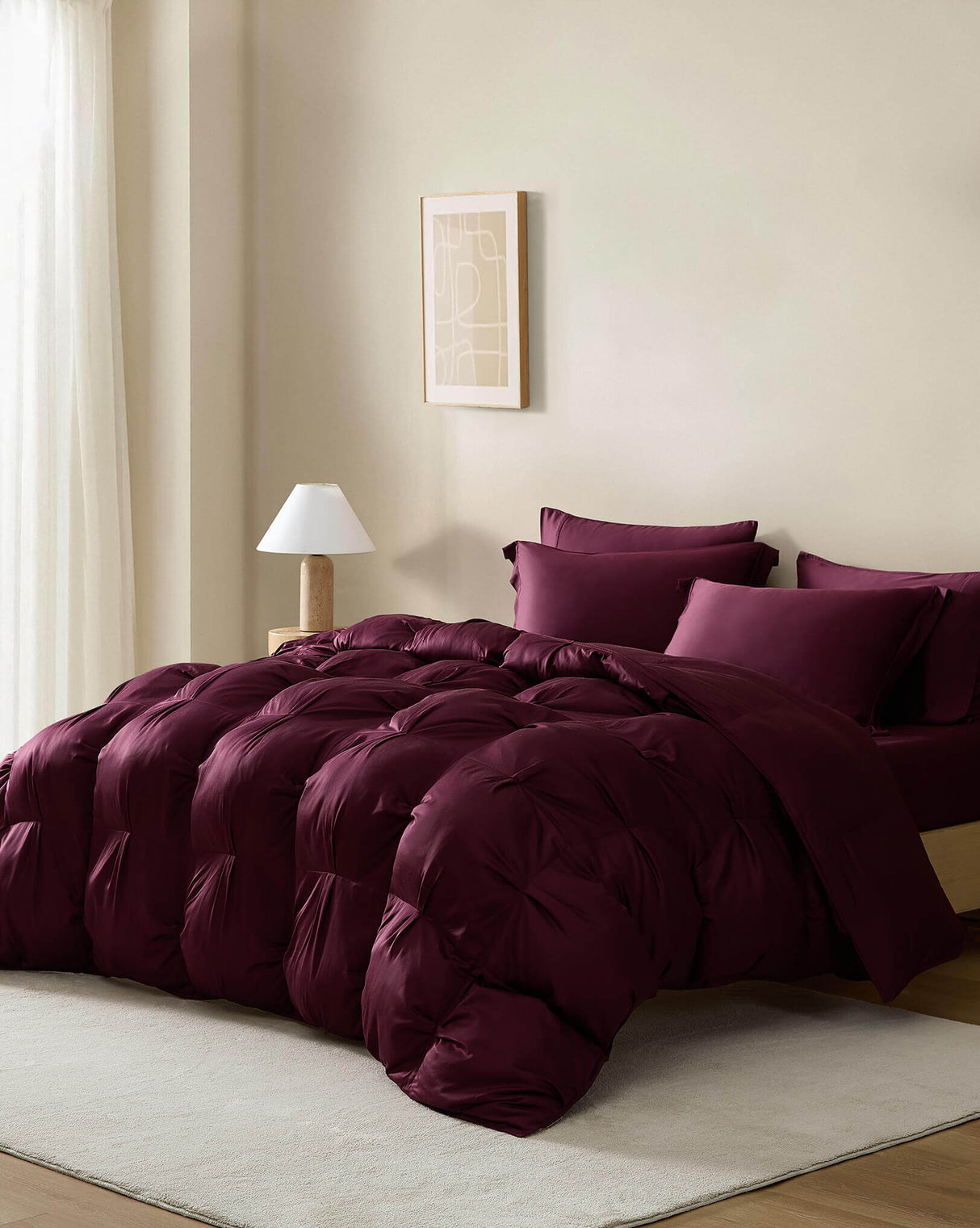 Premium Bamboo Viscose Bubble Comforter Bundle
