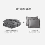 Premium Bamboo Viscose Bubble Comforter Bundle