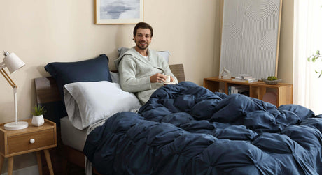 Premium Bamboo Viscose Bubble Comforter Bundle