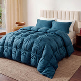 Premium Bamboo Viscose Bubble Comforter Bundle