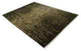 Premium Fine Transitional Brown and Olive Antique hand knotted wool Area Rug