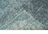 Premium look antique Design Teal, Charcoal and Ivory 5x8 Hand loom wool and Viscose Area Rug