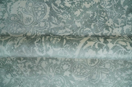Premium look Floral Ivory and Green 5.6x8 Handloom Viscose Area Rug