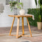 Prenton Modern Slat-Top Patio Round Dining Table-Outdoor-Parc Decor