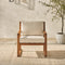 Prenton Modern Solid Wood Outdoor Club Chair-Outdoor-Parc Decor